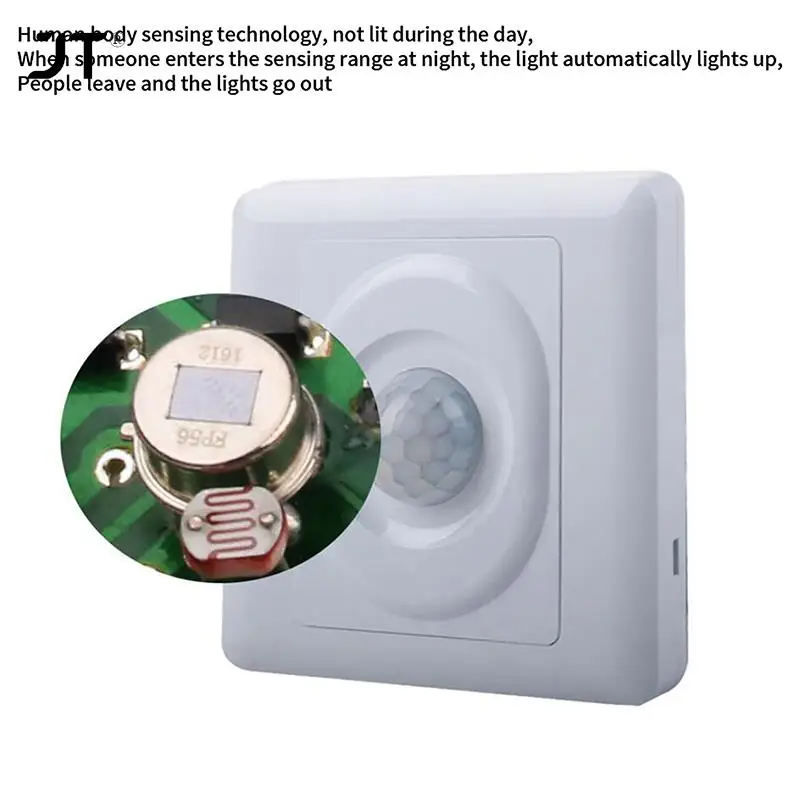 86 типов инфракрасного датчика движения, Кнопочная светодиодная подсветка, два провода, стандарт ЕС, механический настенный монтаж