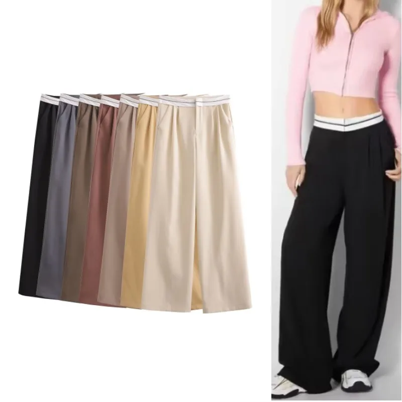 

Женские плиссированные брюки-карго RDMQ, повседневные брюки большого размера с высокой талией в уличном стиле, весна-лето 2023