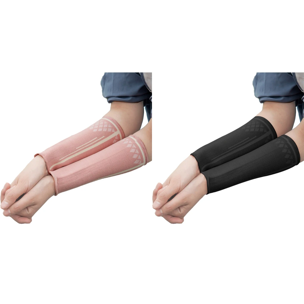 

2pieces Elevate Game With Multifunctional Sports Arm Sleeve Basketball Wrist Band Brace Compression Arm Warmer