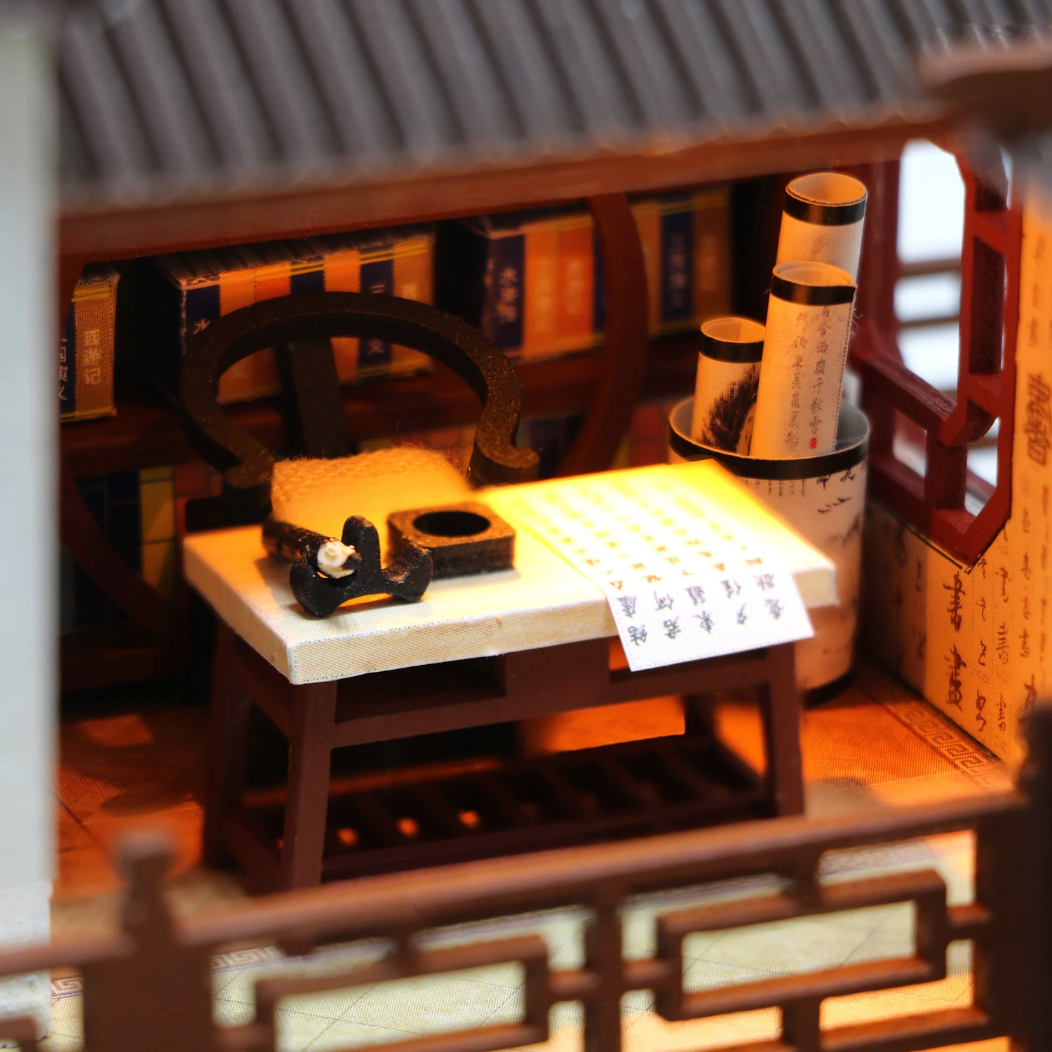 

DIY Doll House Manual Cottage Micro MIni Chinese Traditional Architecture China DaTang Style Birthday Valentine Gift Toy Decor