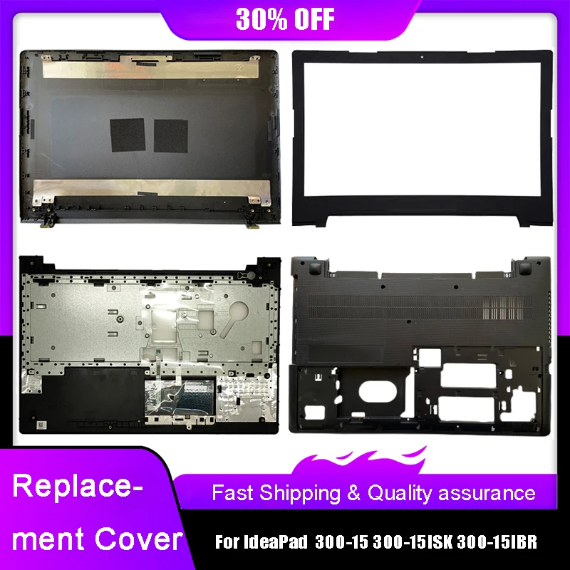 

New Laptop LCD Back Cover For Lenovo IdeaPad 300-15 300-15ISK 300-15IBR Front Bezel Palmrest Upper Bottom Case Rear Lid Black