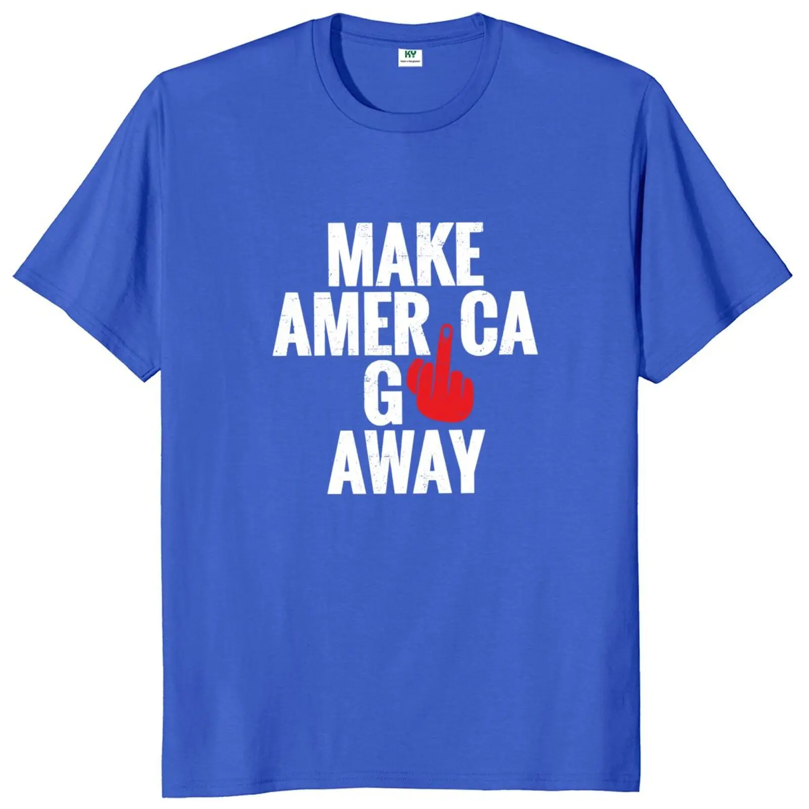 Футболка Make America Go Away в стиле ретро с забавными цитатами Y2k для мужчин и женщин