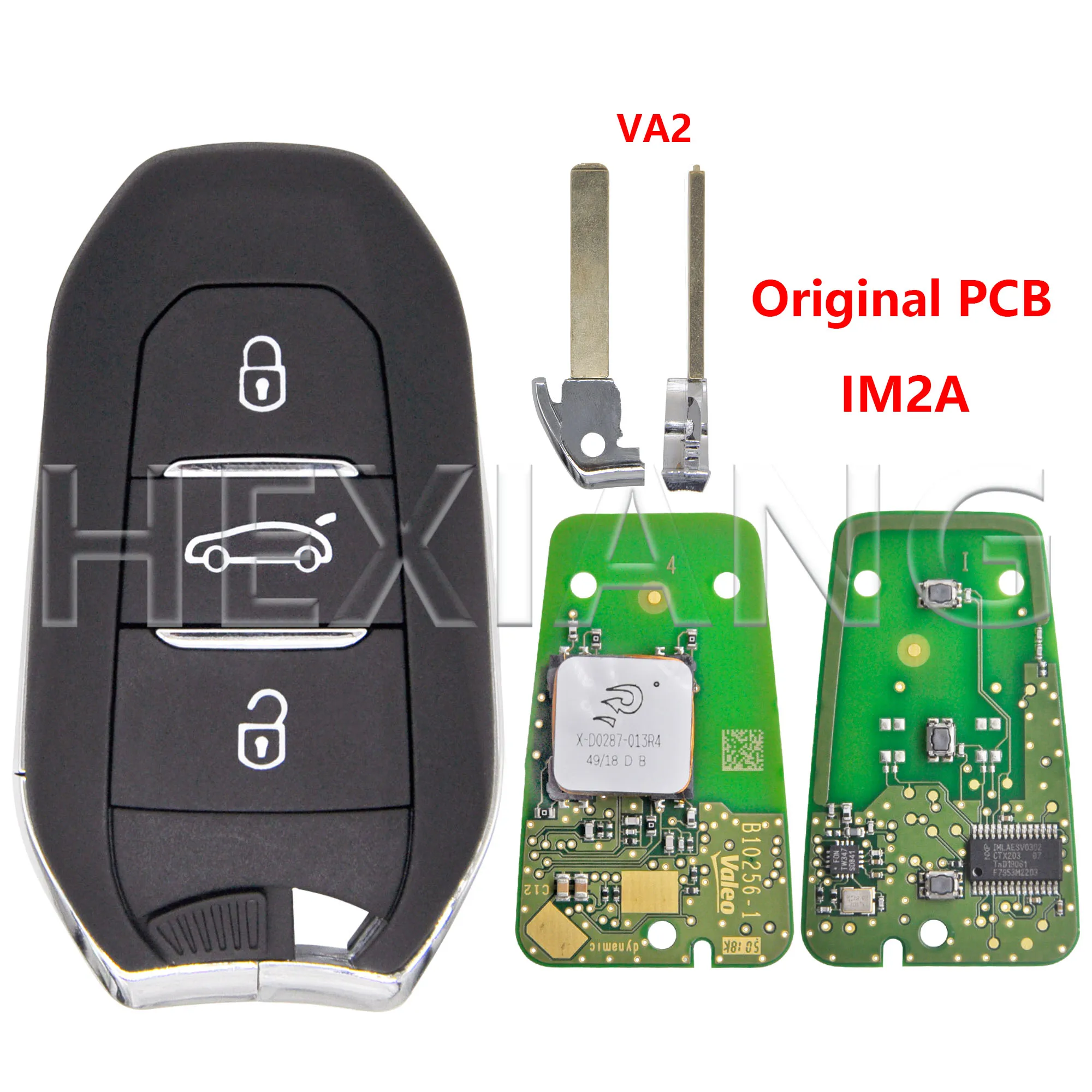 

HE IM2A 98123974 ZD 4A PCF7953M 433 МГц оригинальный бесконтактный автомобильный дистанционный ключ для печатной платы для Peugeot 2008 308 508 3008 5008 Citroen C3 C4