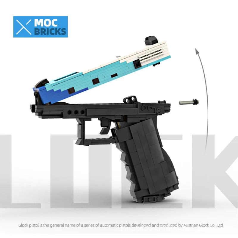 Конструктор MOC CSGO в стиле милитари игрушечный пистолет G18 G17 набор строительных