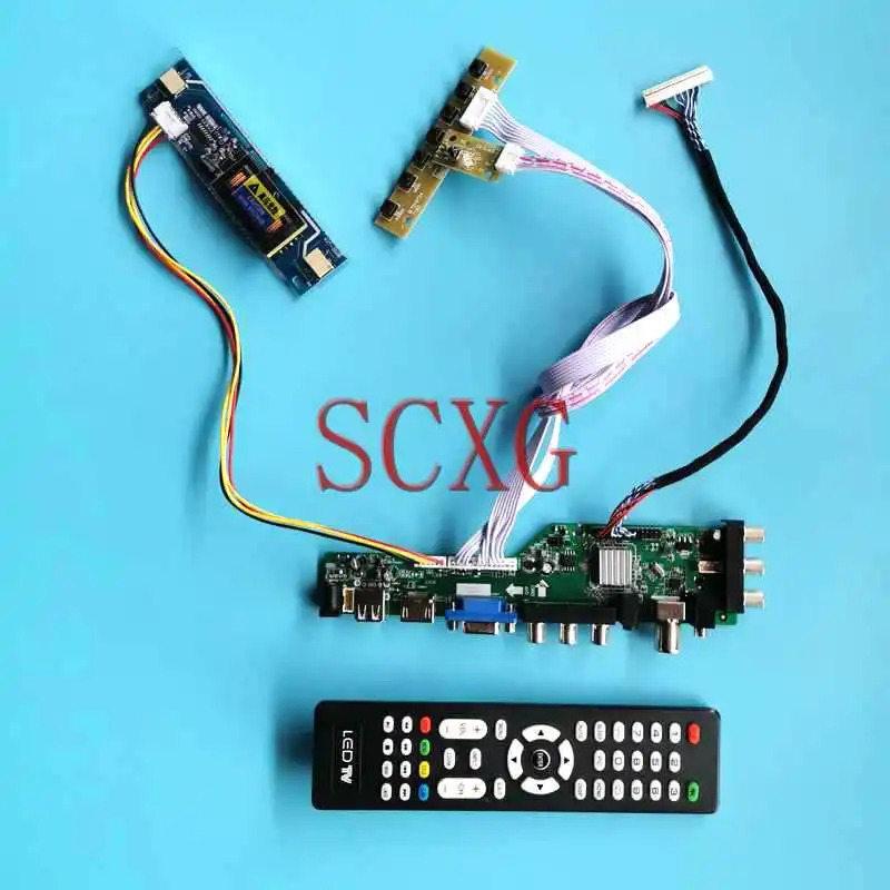 

For N154I4 TX39D80VC1GAA Screen 3663 Digital Driver Board 15.4" 2-CCFL DIY Kit USB HDMI-Compatible VGA AV LVDS 30 Pin 1280*800