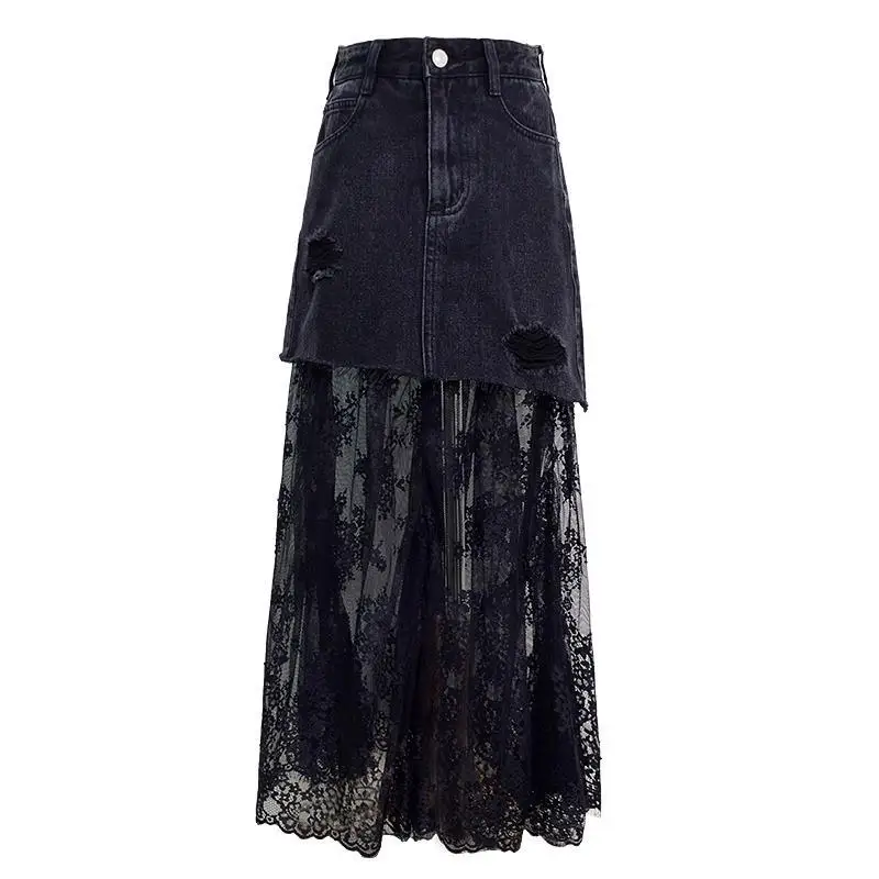 2020 spring summer autumn new women fashion casual sexy Skirt woman female OL  denim skirts Vq109