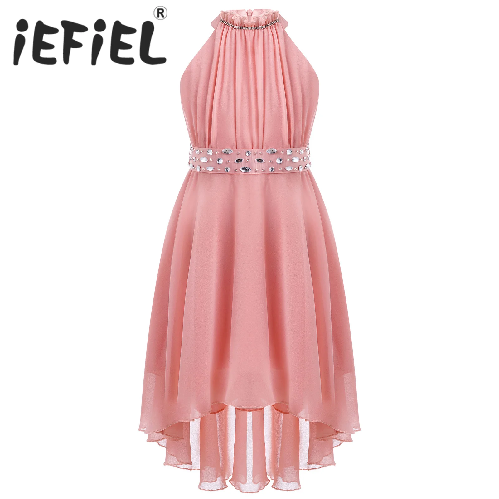 

Kids Flower Girls Chiffon Dress Children Summer Dress Pageant Wedding Bridesmaid Princess Tulle First Communion Party Dress