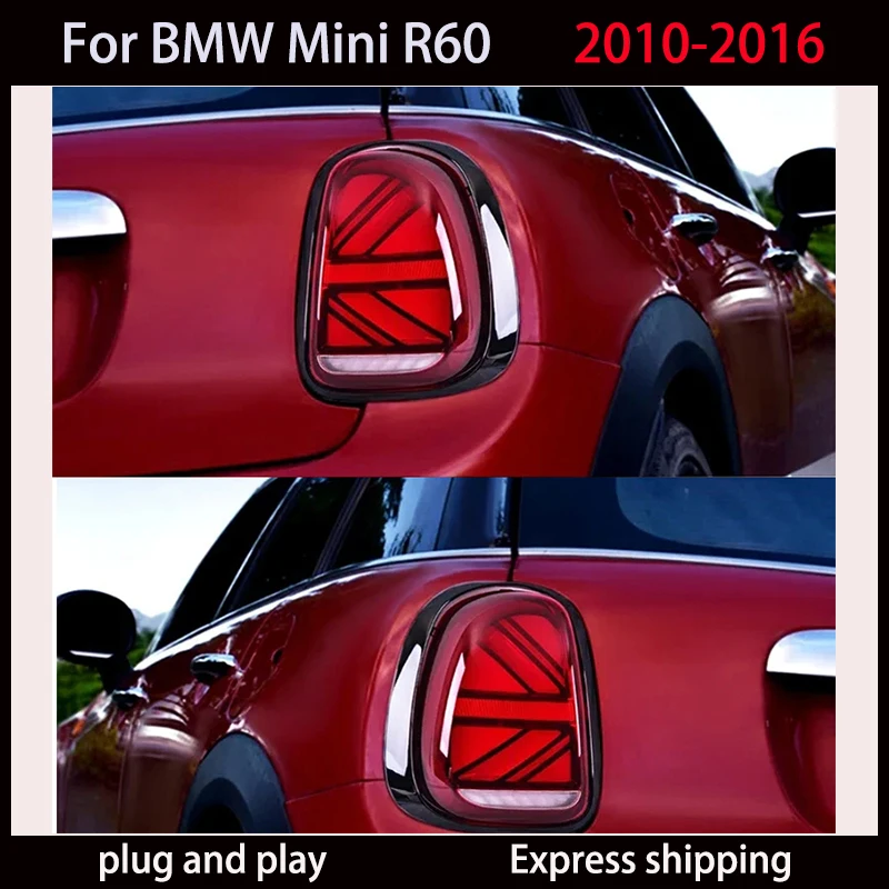 Фото Стайлинг автомобиля задний фонарь для BMW MINI R60 светодиодный задний фонарь 2010-2016 Countryman динамический сигнал DRL тормозной задний ход автоаксессуары №2
