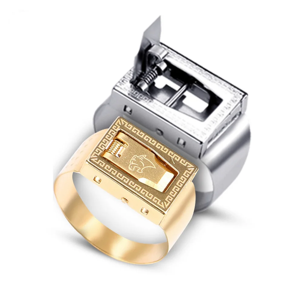 

Stainless Steel Self-defense Ring Defense Concealed Weapon Hidden Blade Men's Ring Vintage Jewelry Women's Fashion Accessories