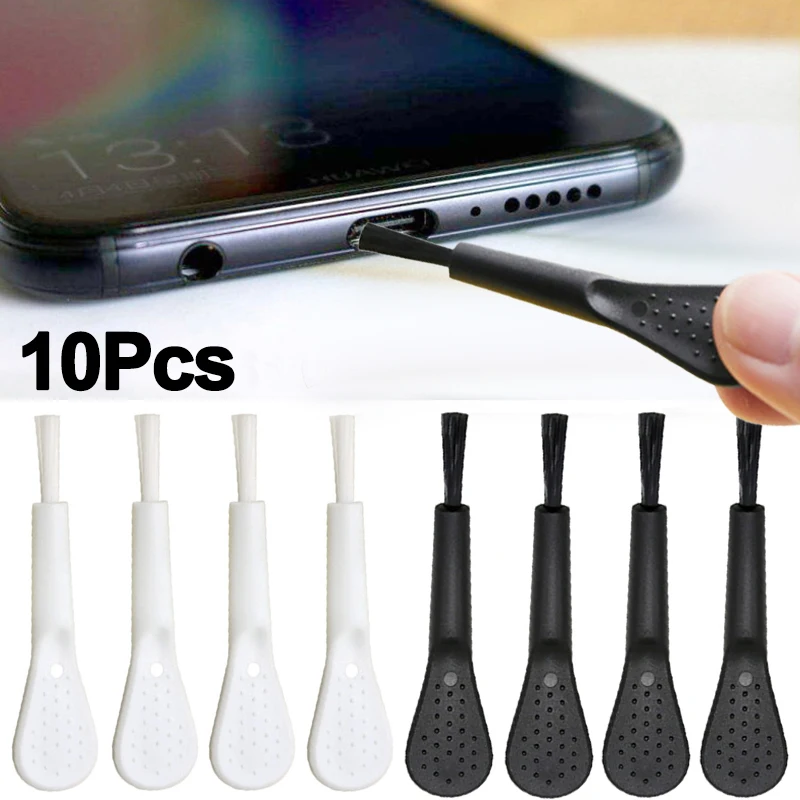 

10Pcs Mini Cleaning Brushes Reusable Keyboard Dust Remover Plastic Embedded Phone Pore Cleaning Brush Combs Cleaner Home Gadgets