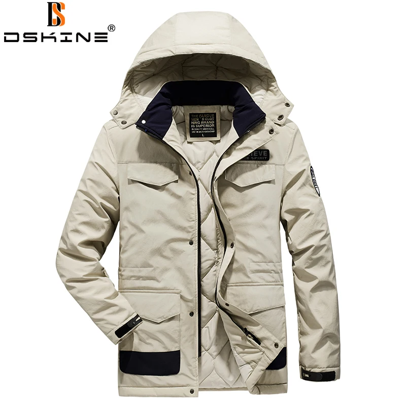 Men 2022 Winter Warm Thick Hooded Jacket Fashion Casual Coat Men Windbreaker Brand Windproof Outwear Outdoor Classic Jacket Men