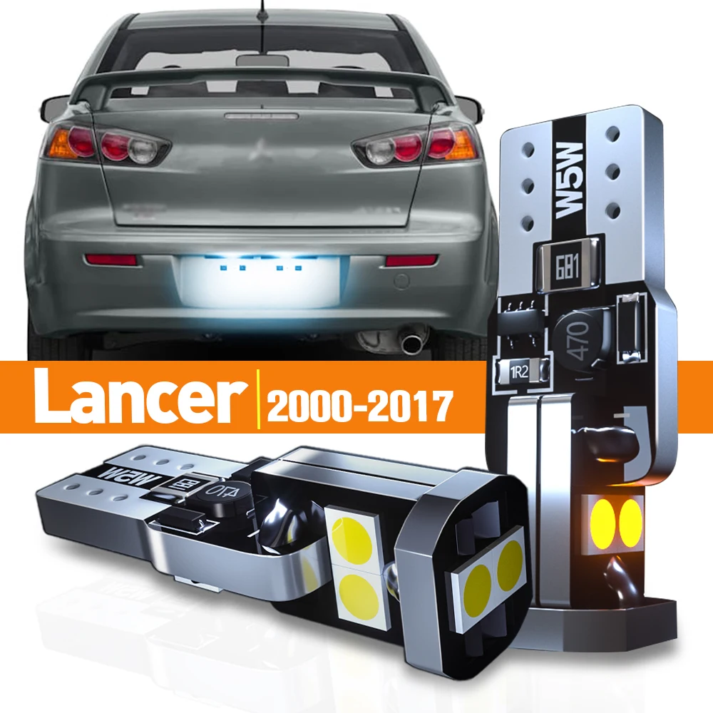 

2x LED License Plate Light For Mitsubishi Lancer 2000-2017 2008 2009 2010 2011 2012 2013 2014 2015 2016 Accessories Canbus Lamp