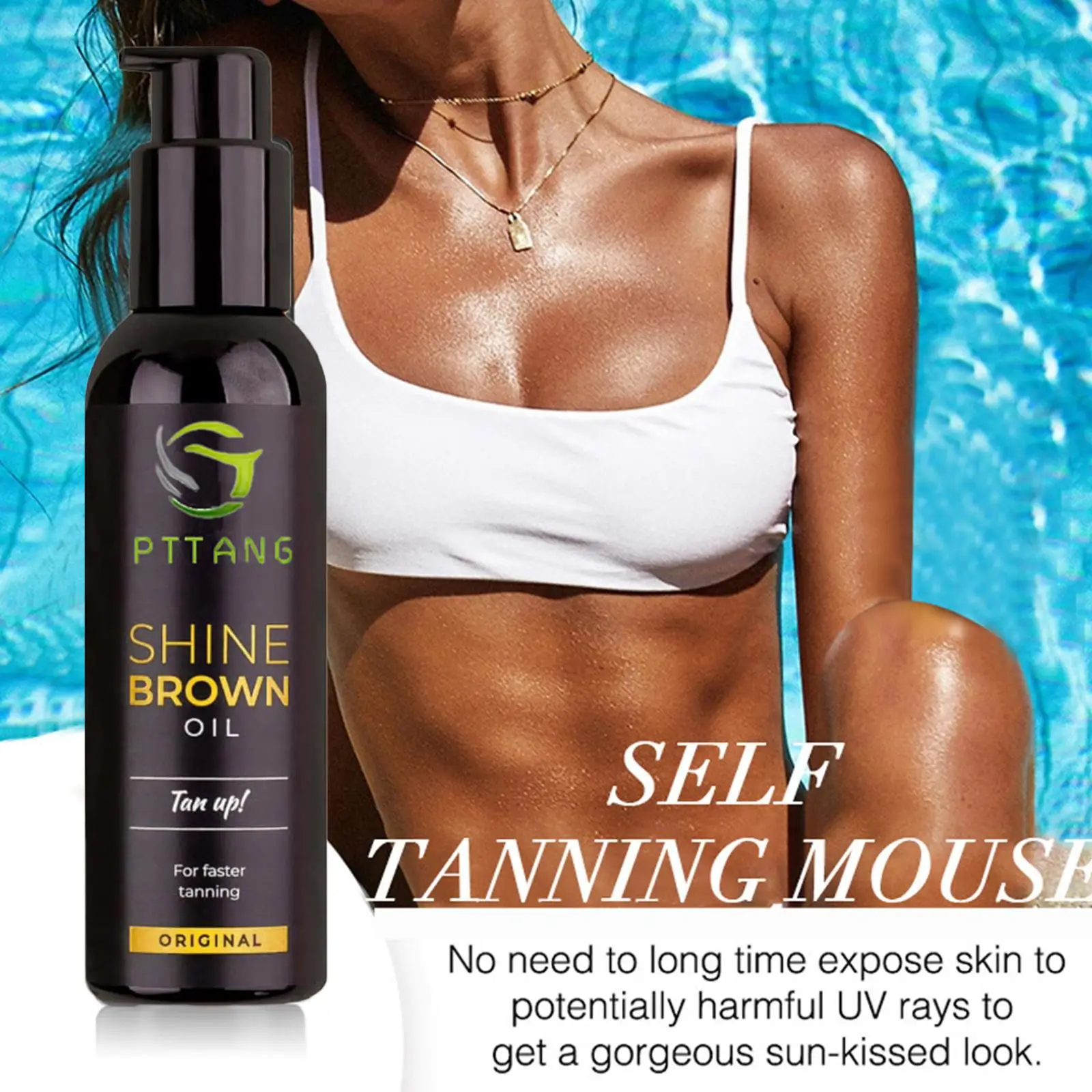 

Body Quick Tanning Spray Instant Tanning Oil Sun-free Sun Spray Bronze Natural Skin Body Sunscreen Body Bronzer Oil 50/100ml
