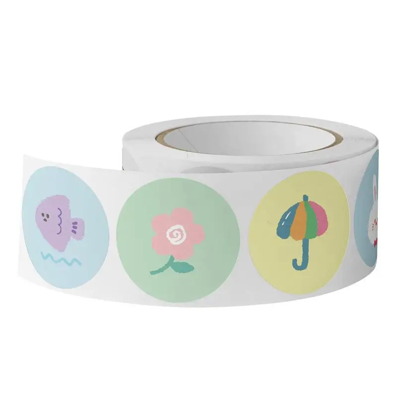 

Animal Printed Scrapbook Stickers 500pcs/roll Animal Theme Label Stickers Scrapbooking Supplies Stickers For Photo Frame Decor