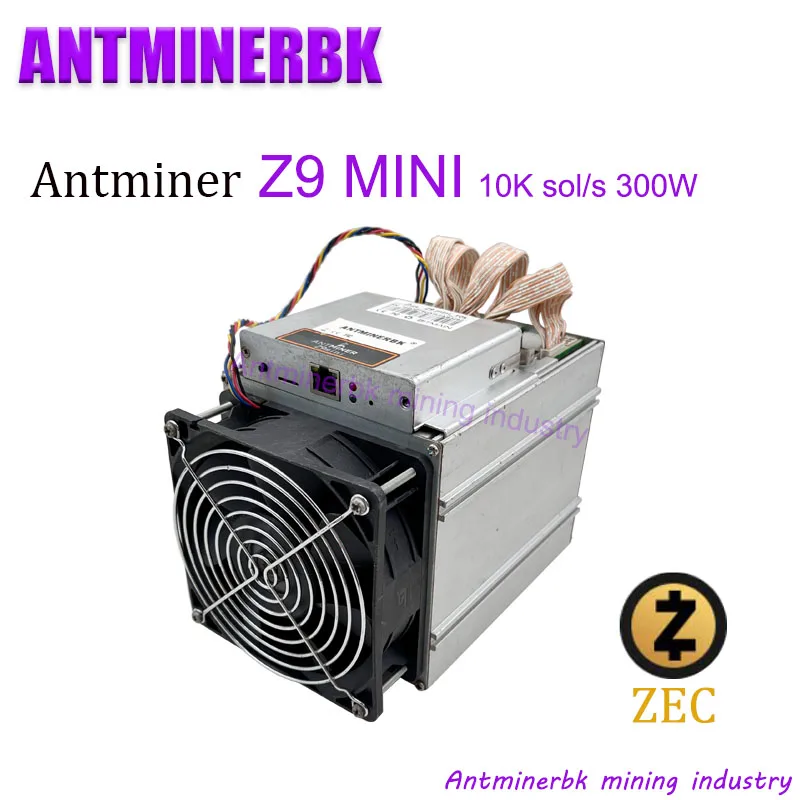 Используйте 80-90% нового майнера Antminer Z9 Mini 10k ASIC Equihash zmoney Майнер более экономичный