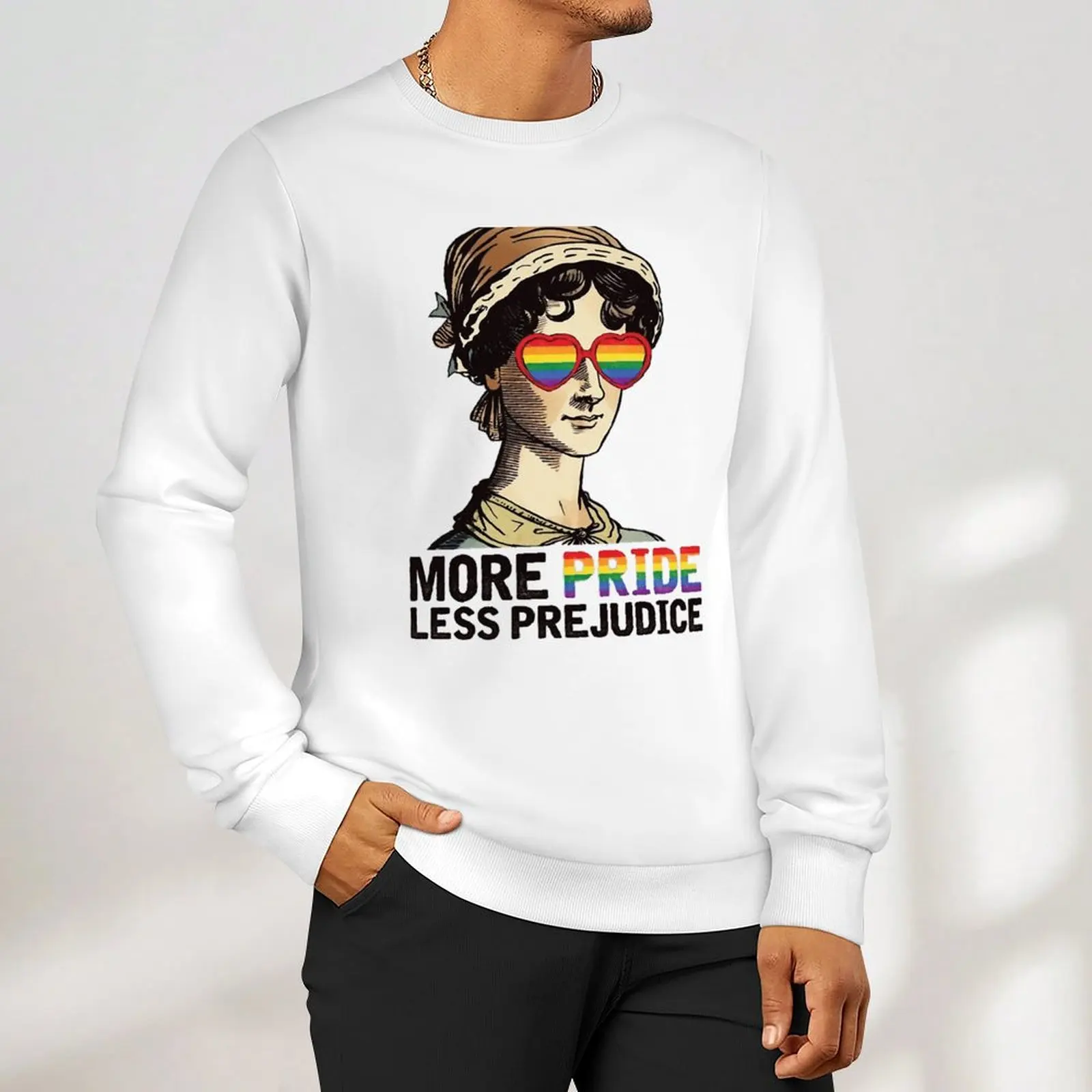 Свитшот мужской с принтом Джейн Остен гордости Элли монтти-Ши осенний