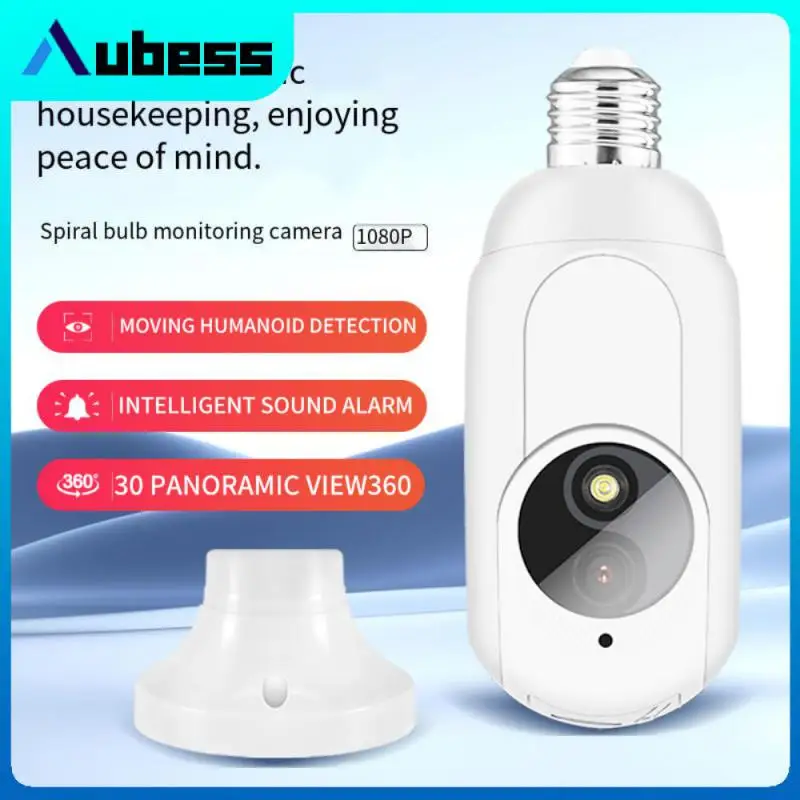 

Tuyaapp Wireless Wifi Bulb Monitoring Camera 360 Degree Panoramic Lamp Cap Camera Support Tuya App 1080p E27 200w