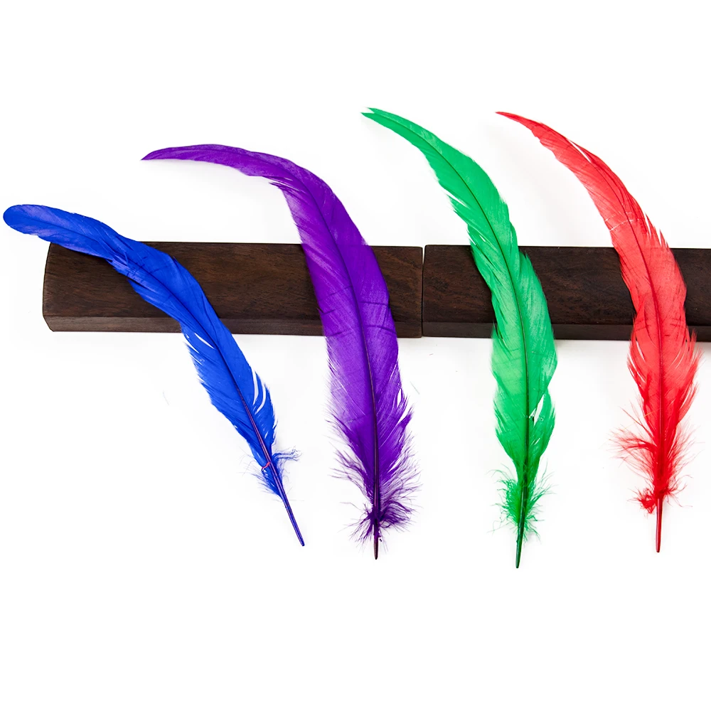 

50pcs/lot Natural Rooster Chicken Feathers 25-30cm Diy Craft Jewelry Wedding Party Dress Carnival Stage perform Plume Decor Bulk