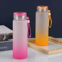 glass water bottles business travel kawaii drink bottle cold hot bicycle sports portable botella de agua kitchen