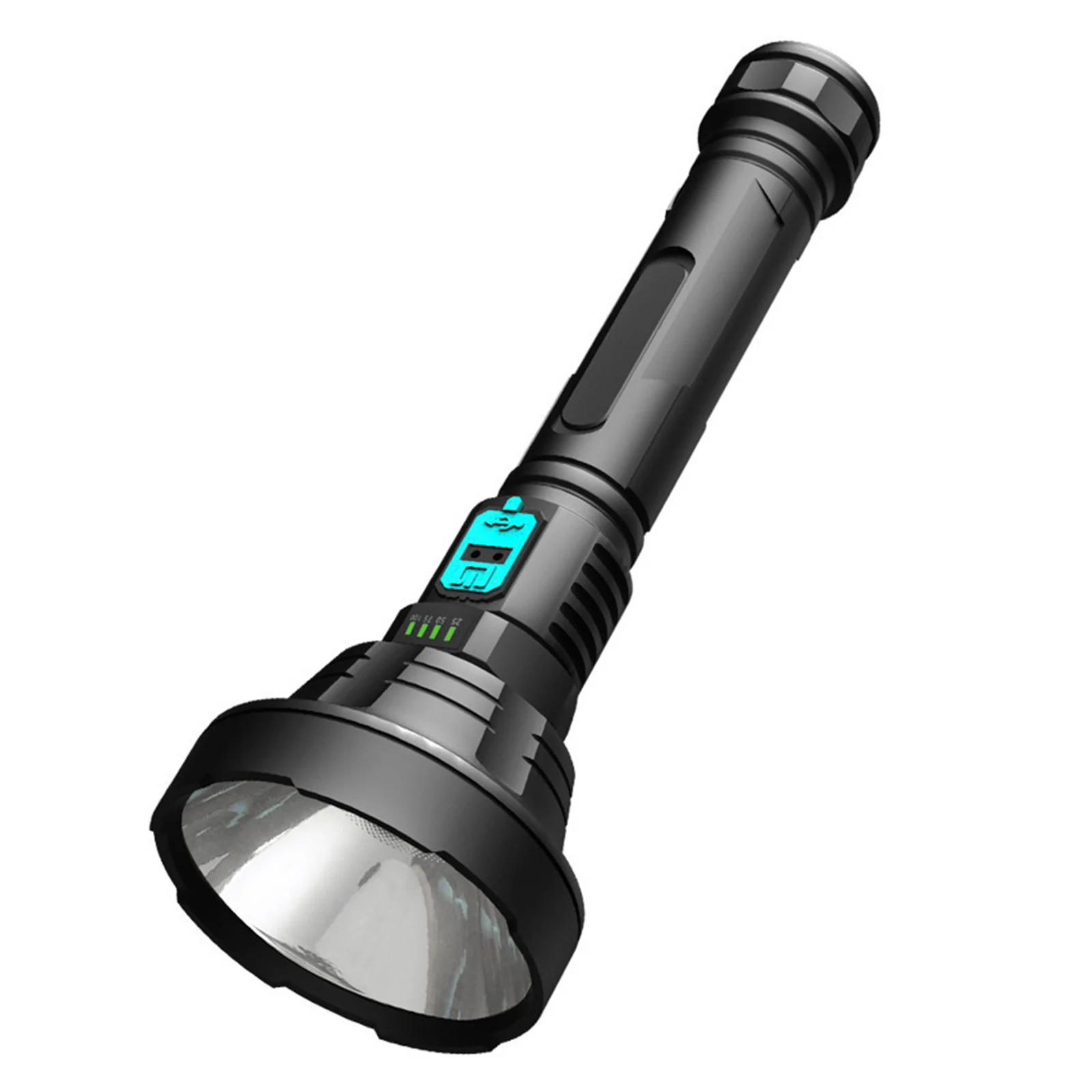 

Уличная сильный светильник 3 Вт, фонарик, водонепроницаемая ручная вспышка, USB-зарядка, дисплей мощности, уличный светильник, фонарик