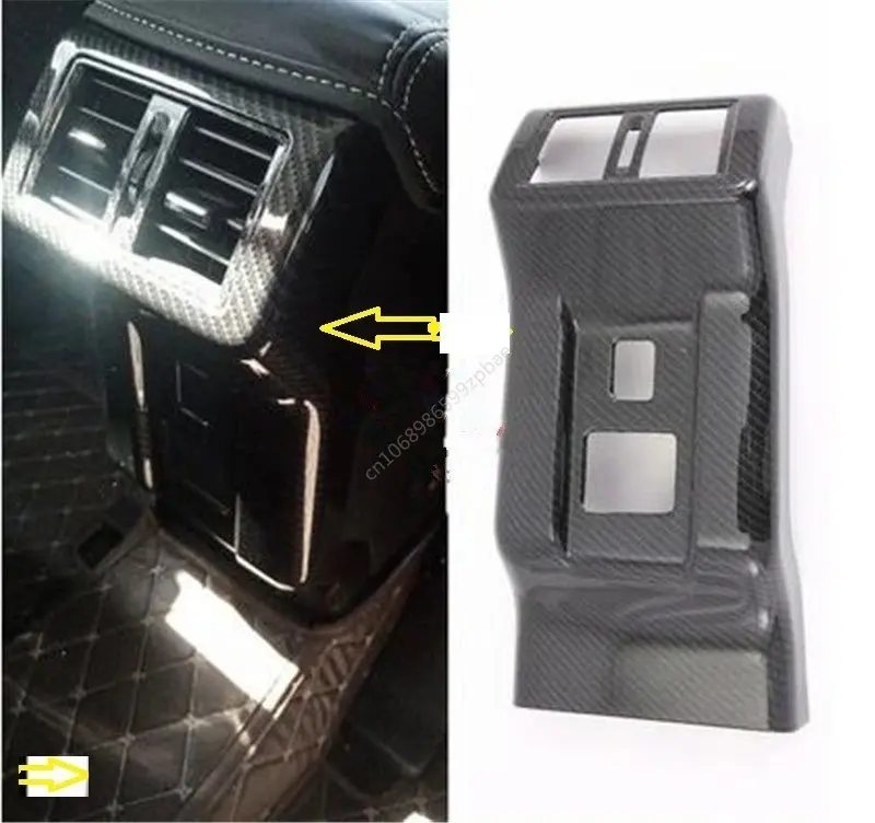 

ABS Chrome Car Stickers Overlay For Mitsubishi Outlander 2019 2020 Rear Air Conditioner Air Outlet Anti Kick Plate