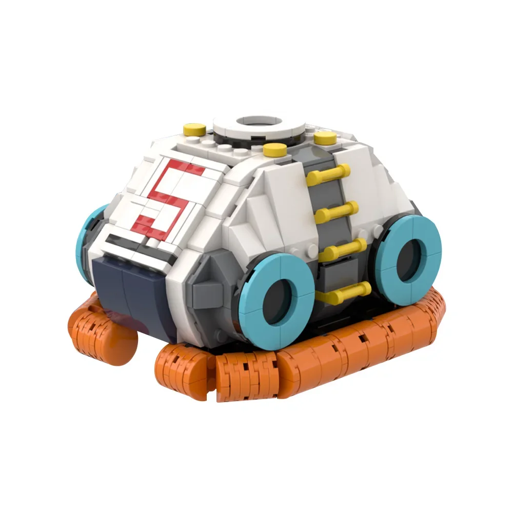 Фото MOC Subnautica Lifepod 5, модель строительных блоков Subnautica, океанские приключенческие игры, Lifepod, подводная лодка, кирпичи, сборные игрушки, подарок для детей №2