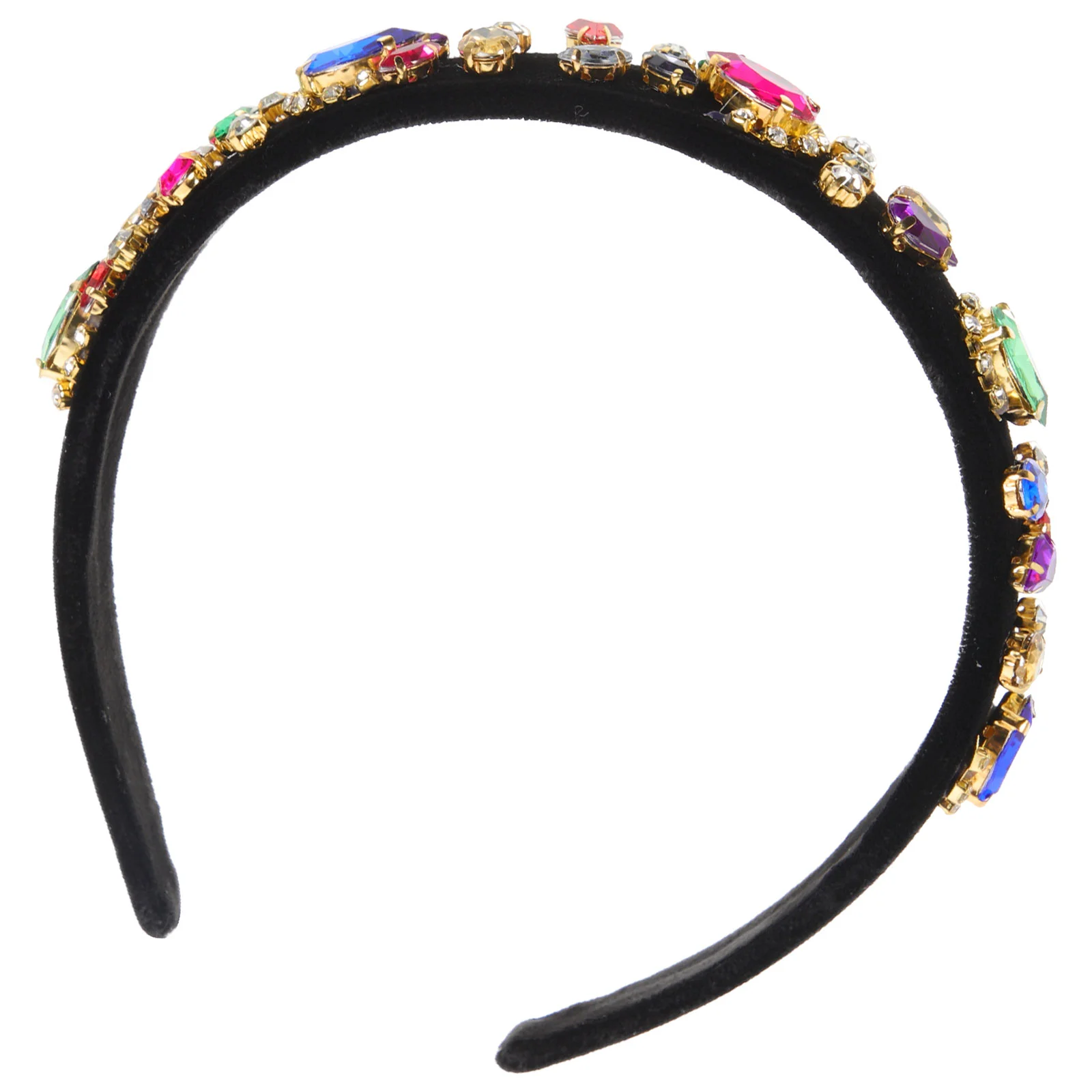 

Beaded Rhinestone Headbands Wide Hair Bands Embellished Hair Hoops for Girl Bridal Costume Hair Accessories