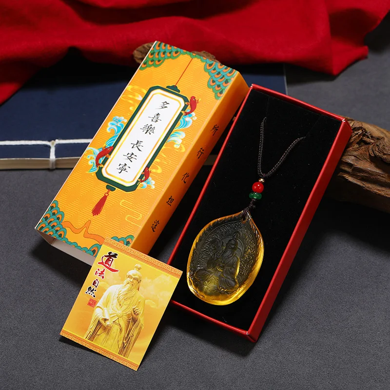 Глазурь Taishang Laojun кулон даосский узел подарок киноварь сплетни Дхарма-судно