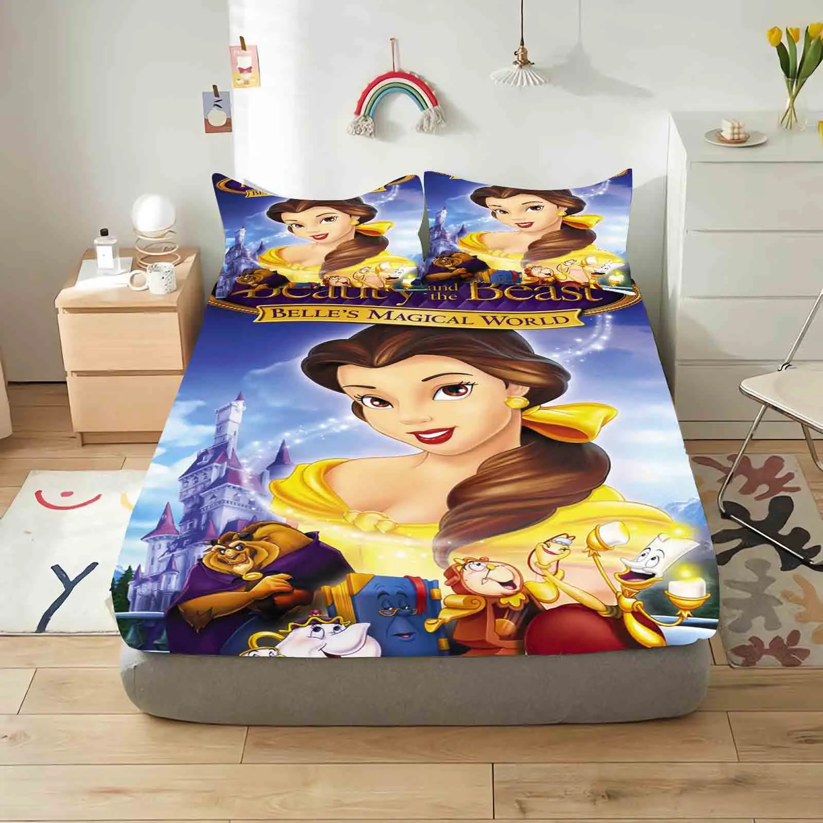 Постельное белье с мультяшным принтом 100% полиэстер