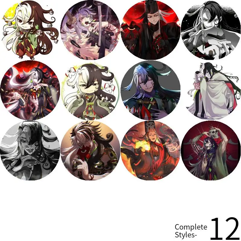 Аниме персонажи игры Alter Ego Ashiya Douman мягкая брошь на пуговицах значок с якорем