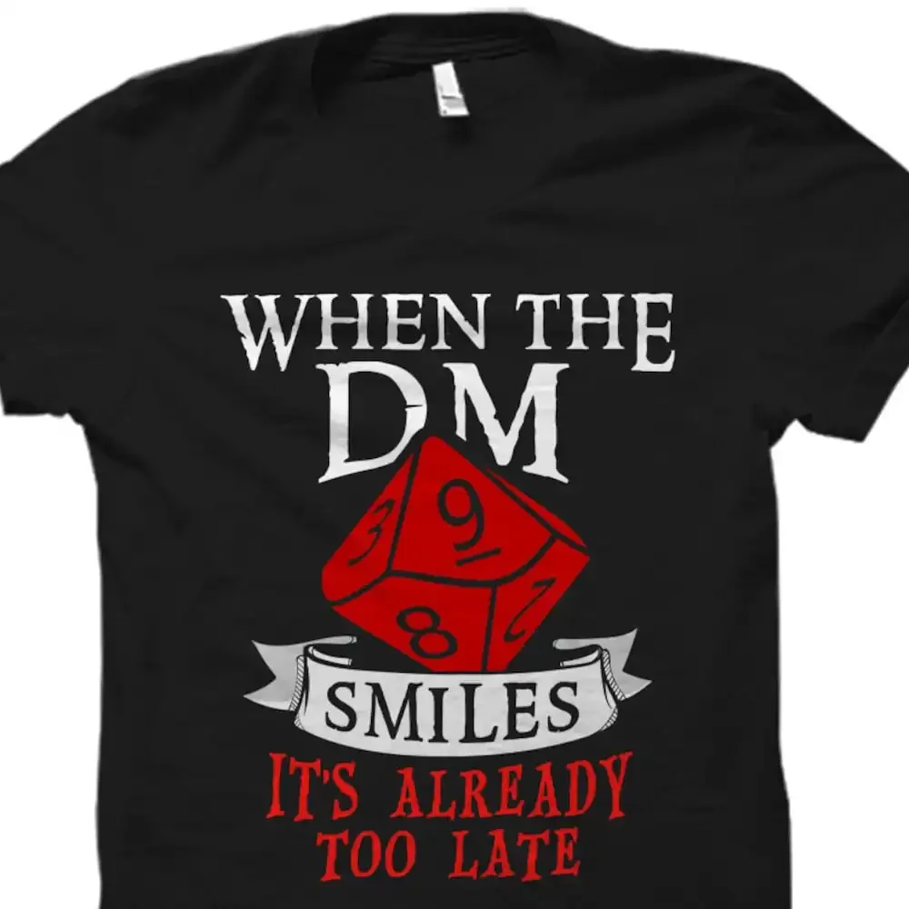 Футболка Dungeon Master Geek When The Smiles Dm Board Gamer Game Os1029