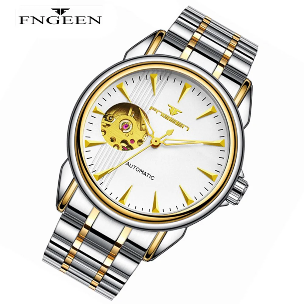 

Top Brand Luxury Automatic Mechanical Watch Leather Strap Fashion Men's Watch Waterproof Chronograph Sports Men's Watch