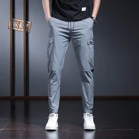 mens cargo pants 2022 summer cool fashion comfortable cargo breathable pocket trousers new black and gray casual pants for men