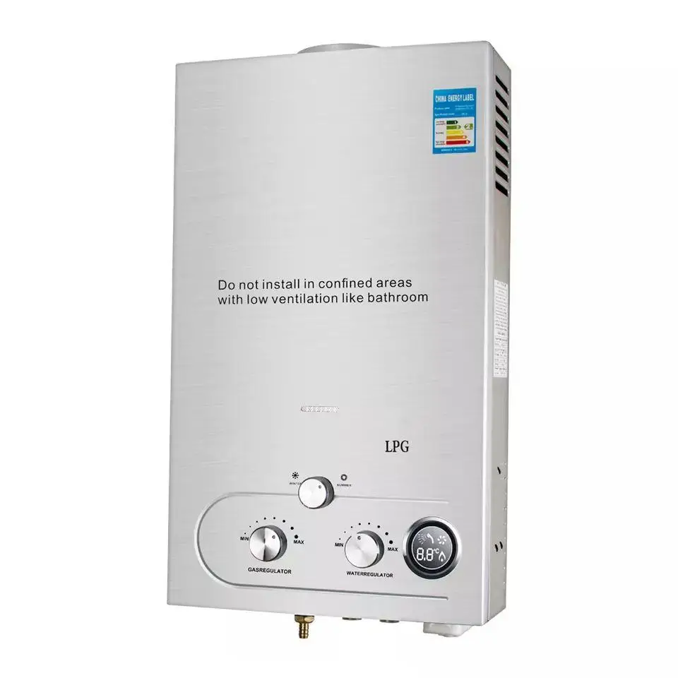 8L Liquified Natural Gas Water Heater Thermostat Propane Instantaneous Heater Methane Gas Water Heater