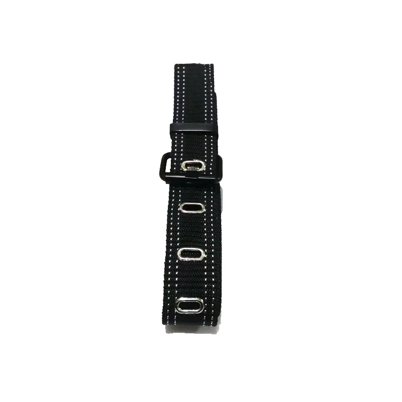 Flat Eyelet Belt Unique Personality 2023 Fashion Trend Black Versatile Multi-color Selection White Edge Color Simple And Elegant