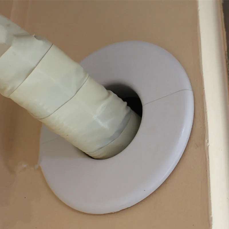 Plastic Vent Cover Reserved Hole Sealing Panel Round Corrector Air Conditioning Pipe Dust Cap Decor For Home Office Hotel |