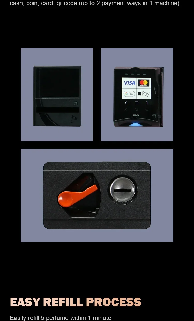 Настенный торговый автомат DKM с сенсорным экраном и дозатором банкнот