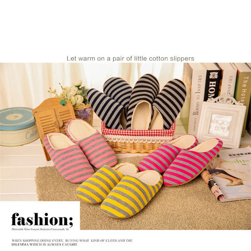 

Women Slippers House Soft Home Warm Slipper Winter Indoor Light Comfort Floor Shoes Men Silence Slides Bedroom Japanese Style
