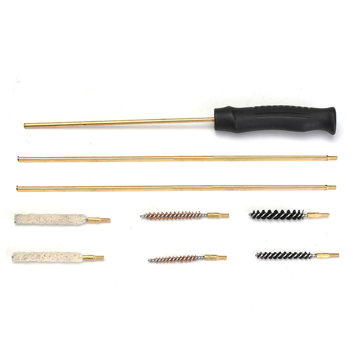 

9PCS Hunting Barrel Cleaning Tool Kit Air Rimfire 177/22 Rifle Pistol Airgun Brushes Rods with Storage Case