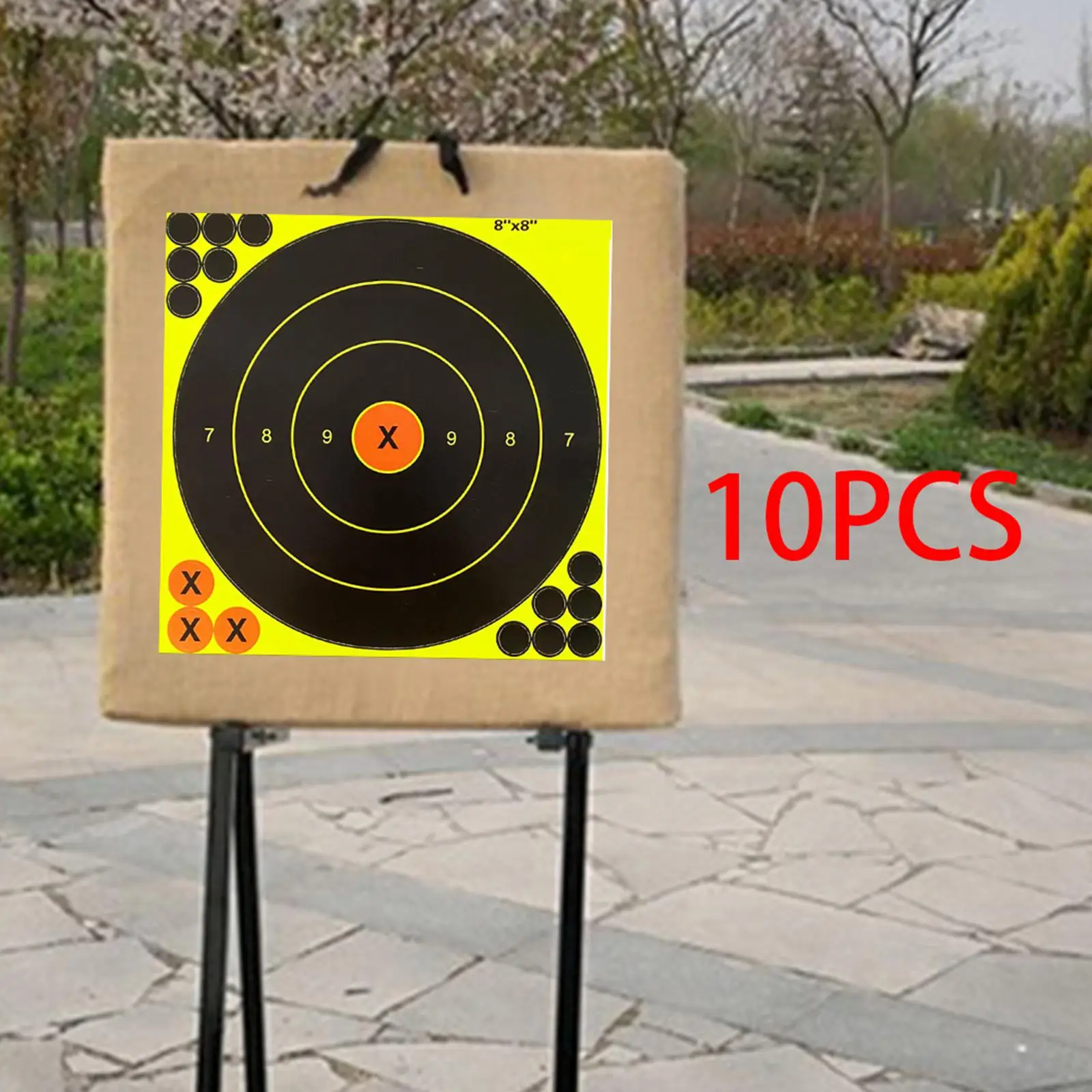 

10Pcs 8 inch Splash Paper Targets Stickers Replacement Splatter Patch for Shooting Exercise Training Outdoor