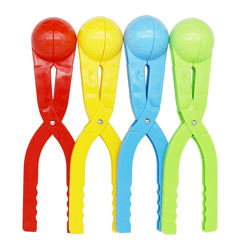 

NEW-Snow Toys Kit Snowball Maker Tool Snow Toys Kids Cartoon Snowball Maker Clip Fun Winter Outdoor Snow Toy For Kids Adults