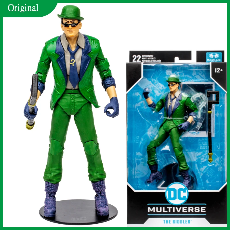 

Фигурка МакФарлейн из фильма «Бэтмен: Аркхэм», фигурка City Dc Multiverse The Riddler, 7-дюймовая экшн-фигурка, коллекционная игрушка, подарок для детей