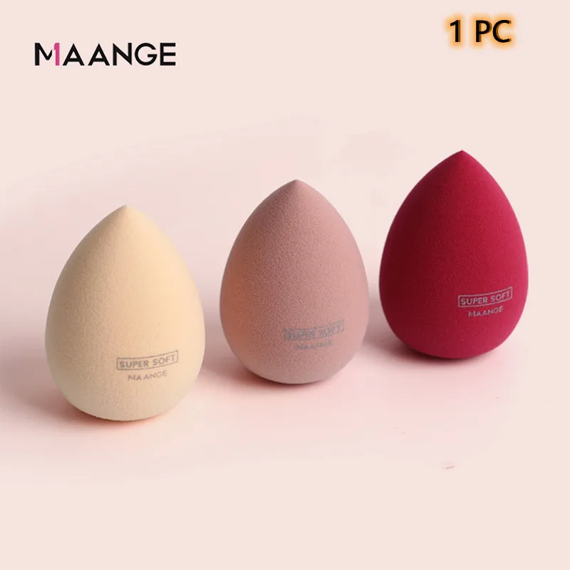 

MAANGE 1PC Makeup Puff Foundation Powder Blush Sponge Drop-shaped Concealer Beauty Wet And Dry Air Cushion Puff Cosmetics Tool