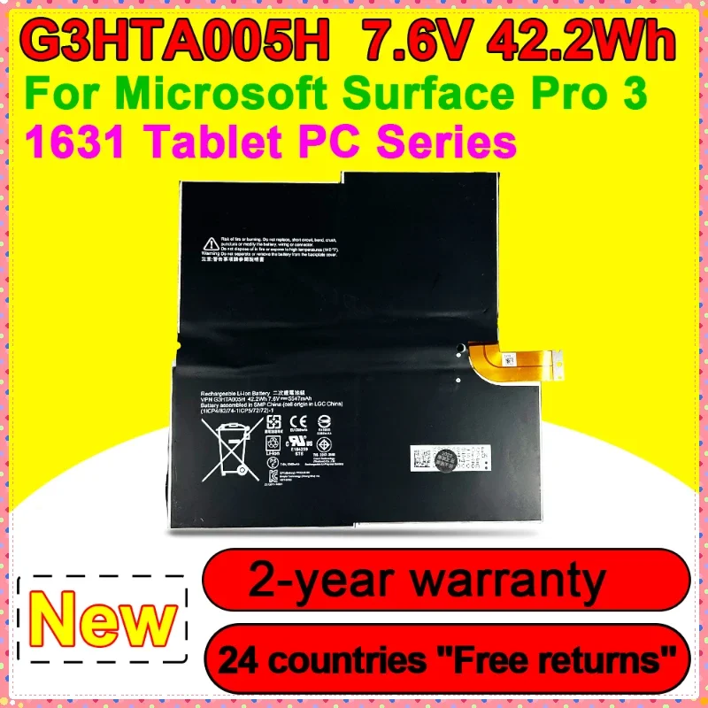 Для Microsoft Surface Pro 3 1651 серия планшетных ПК G3HTA005H G3HTA009H MS 011301 -PLP22T02 Аккумулятор для
