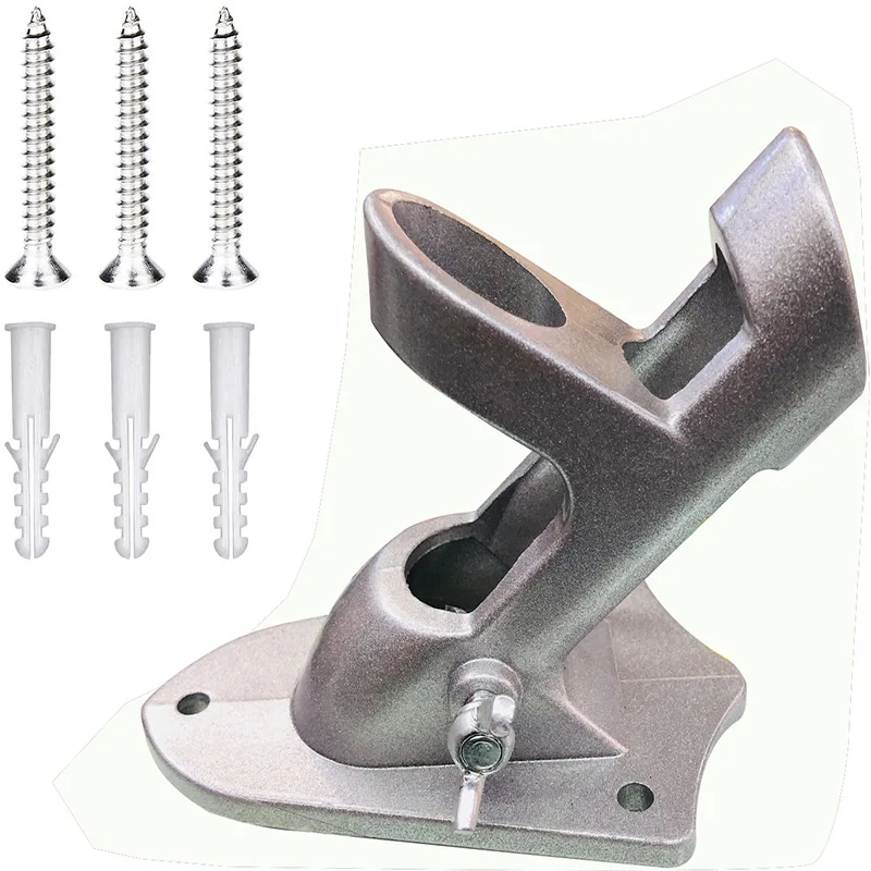 

Настенный держатель для флага из алюминиевого сплава с двумя отверстиями, диаметр 2,6 см