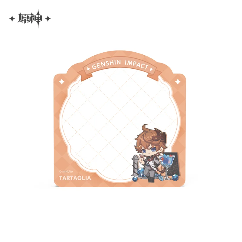 2024 аниме Genshin Impact сладкая летняя серия блокнот липкая заметка Kamisato Ayato Xingqiu Tartaglia