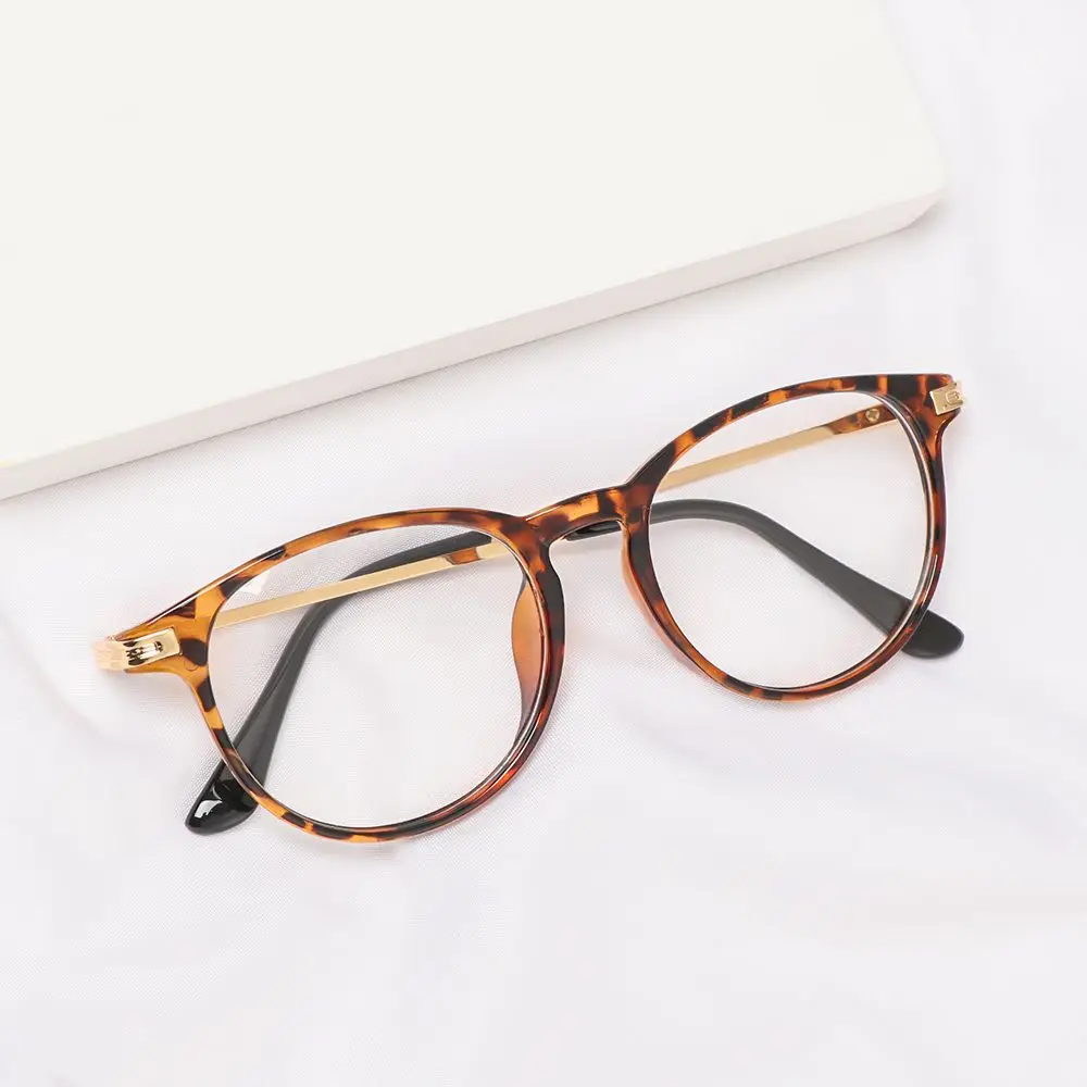 

Очки в круглой оправе унисекс, ультралегкие винтажные оптические очки, плоские зеркальные очки