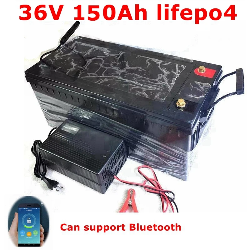 

BLN36V 150AH lifepo4 batteria al litio Bluetooth BMS APP per 3000w 2000W triciclo UPS veicolo scooter barca campeggio + caricato