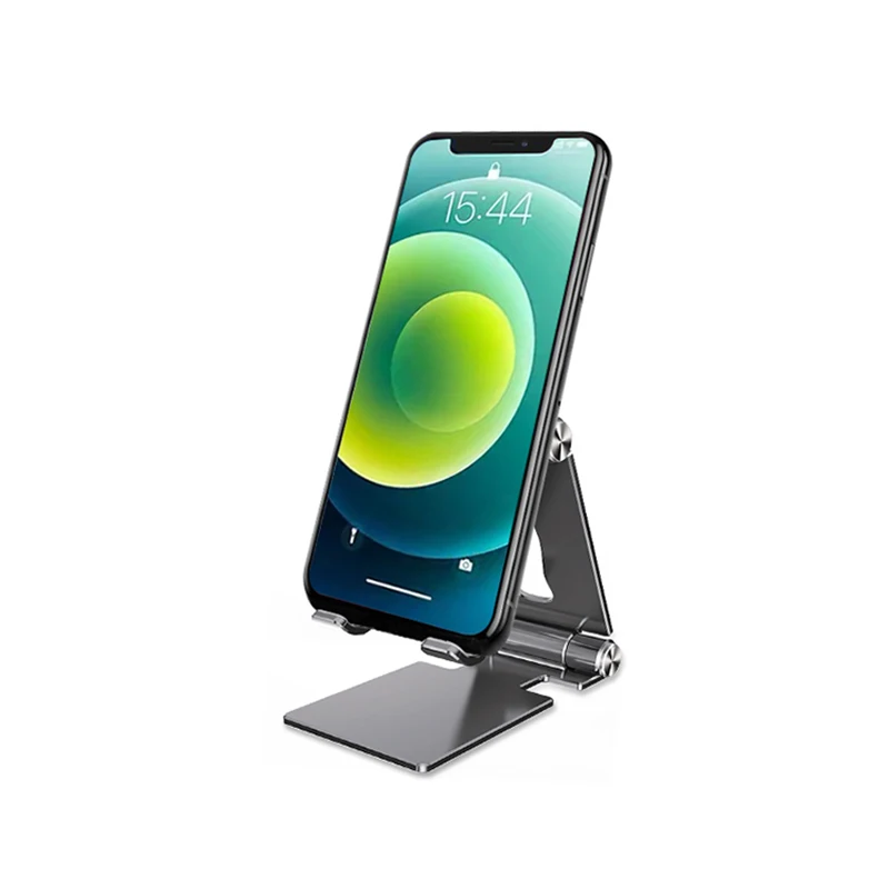 

(5 Pieces/Lot) Factory Direct Aluminum Black Silver Optional Desktop Mobile Phone Stand Adjustable Foldable Holder