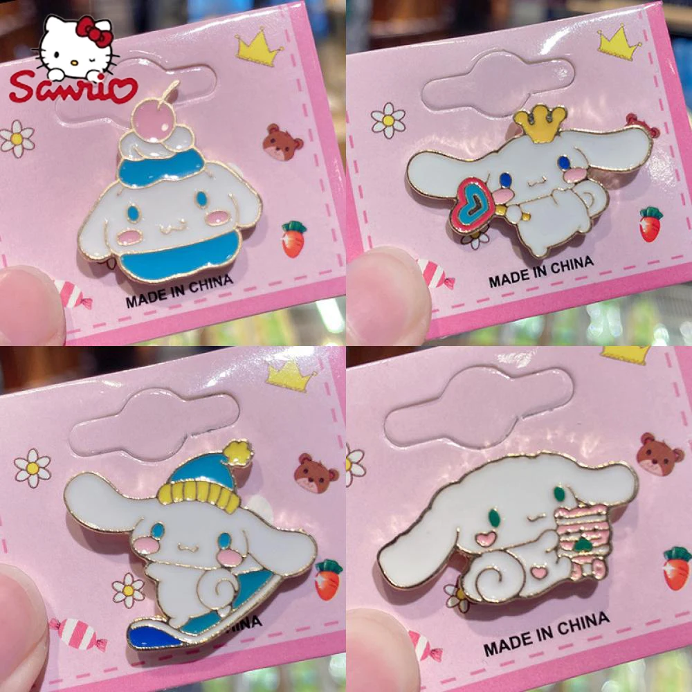 

Sanrio Pin Brooch Kuromi Melody Cinnamoroll Hello Kitty Kawali Doll Toys Accessories 3Cm Badge Children Gifts for Childrens